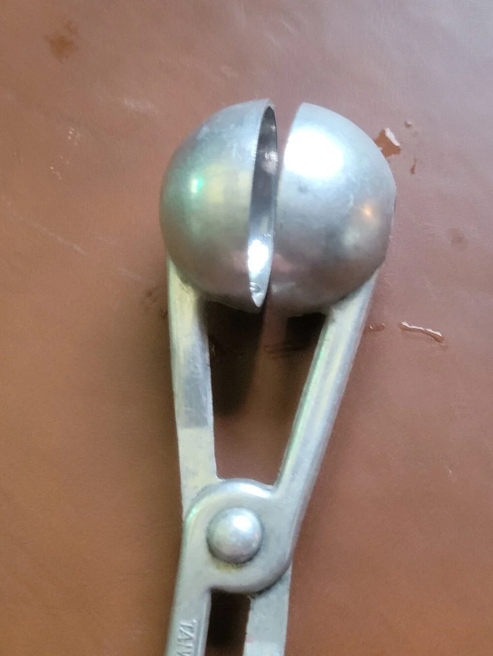 2 Vintage Cast Aluminum Meatball Maker Kitchen Utensil Tool Taiwan/Japan